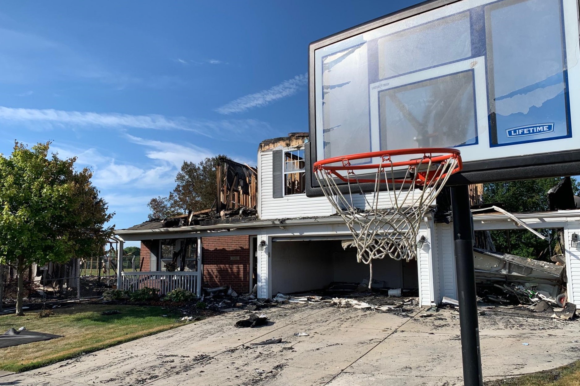 One of five houses destroyed by a fire in West Lafayette in July 2019.