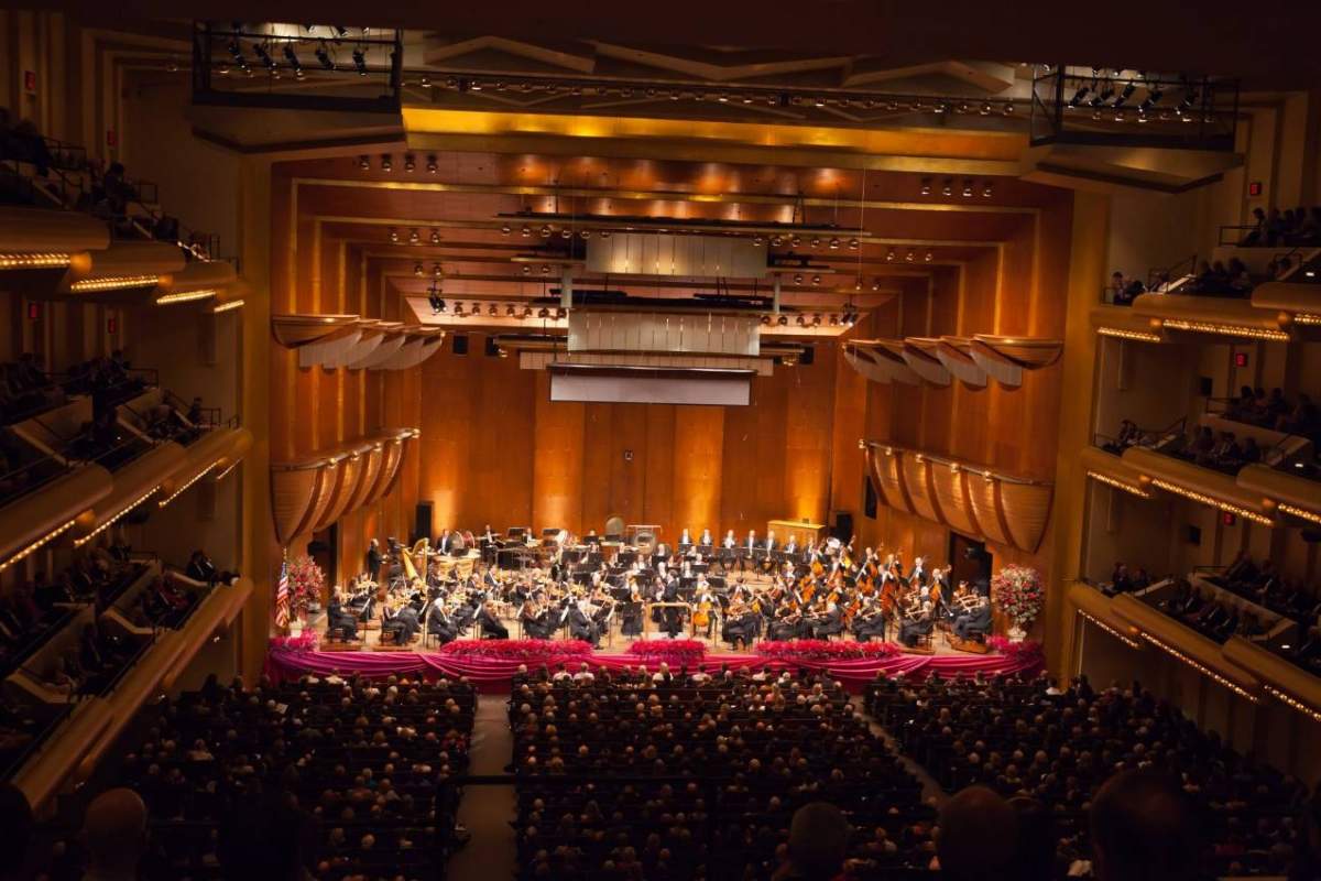 a view from of the new york philharmonic