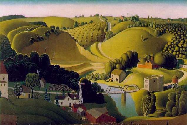 grant wood's painting