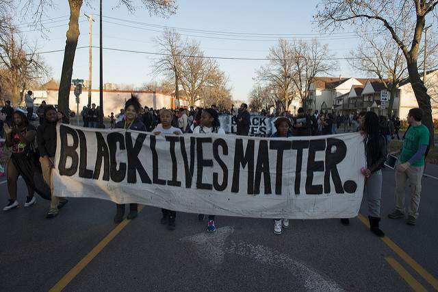 A Black Lives Matter rally