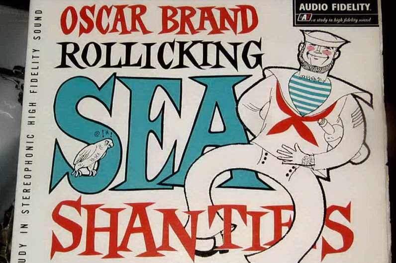The cover of an LP shows a cartoon of a dancing sailor