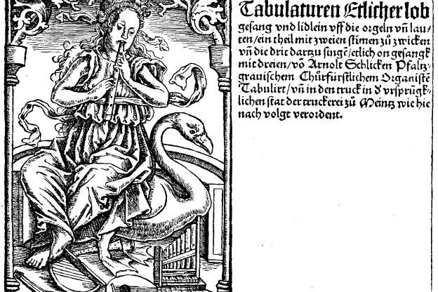 Title page of Arnolt Schlick's Tabulaturen etlicher lobgesang und lidlein uff die orgeln un lauten (Mainz, 1512)