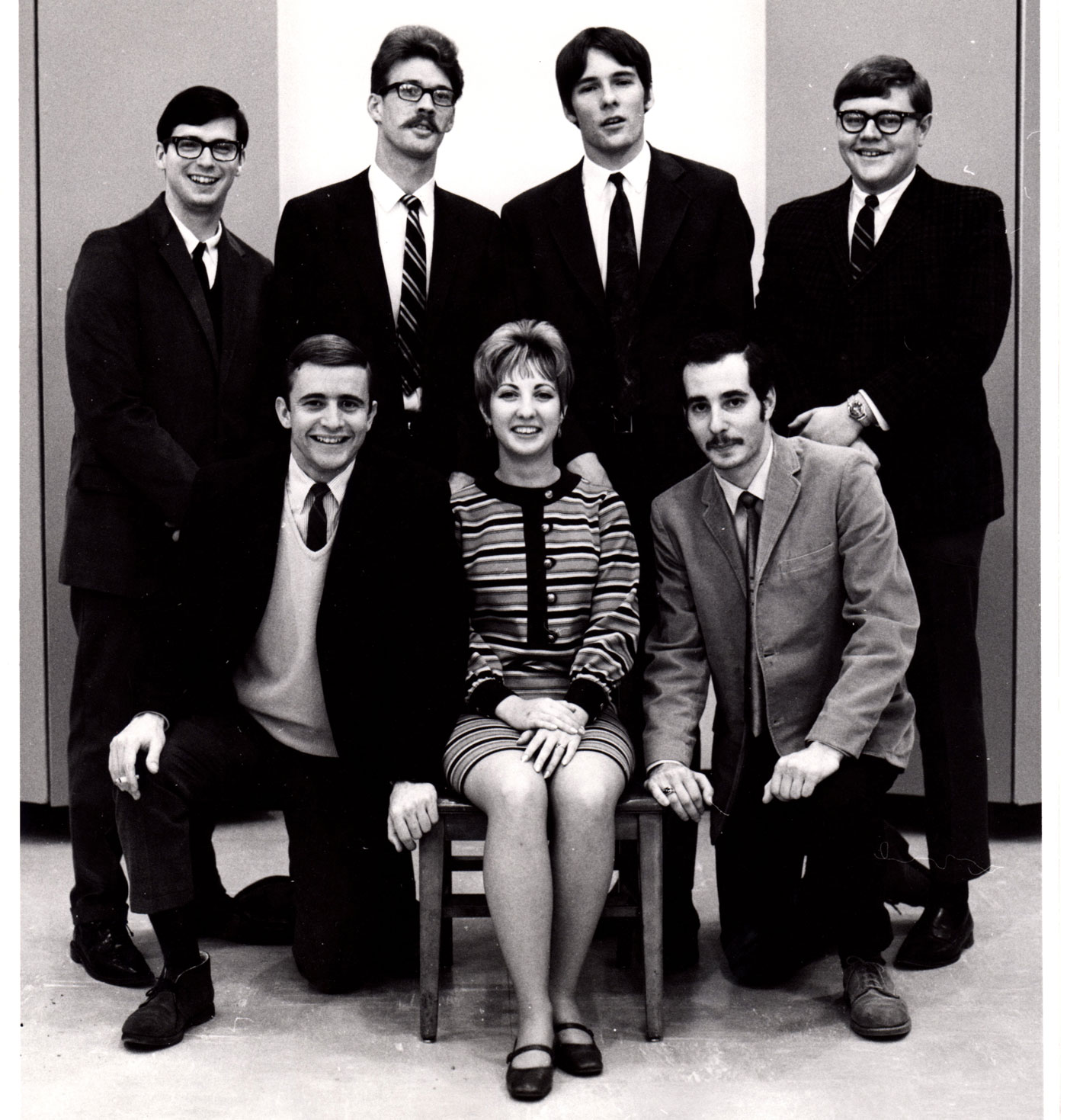 WFIU staff in 1967