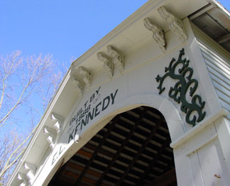 Detail of the Forsythe Mill Bridge, built by E.L. Kennedy in 1888.