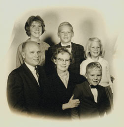 The Counsilman family in a traditional portrait.