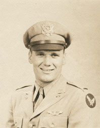 Jim poses for an official portrait in his Army Air Corps uniform.