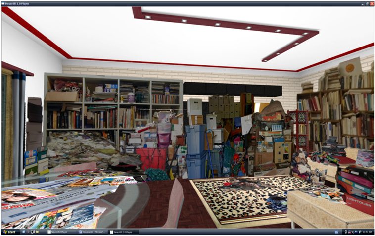 Figure 1. Living room of the control environment