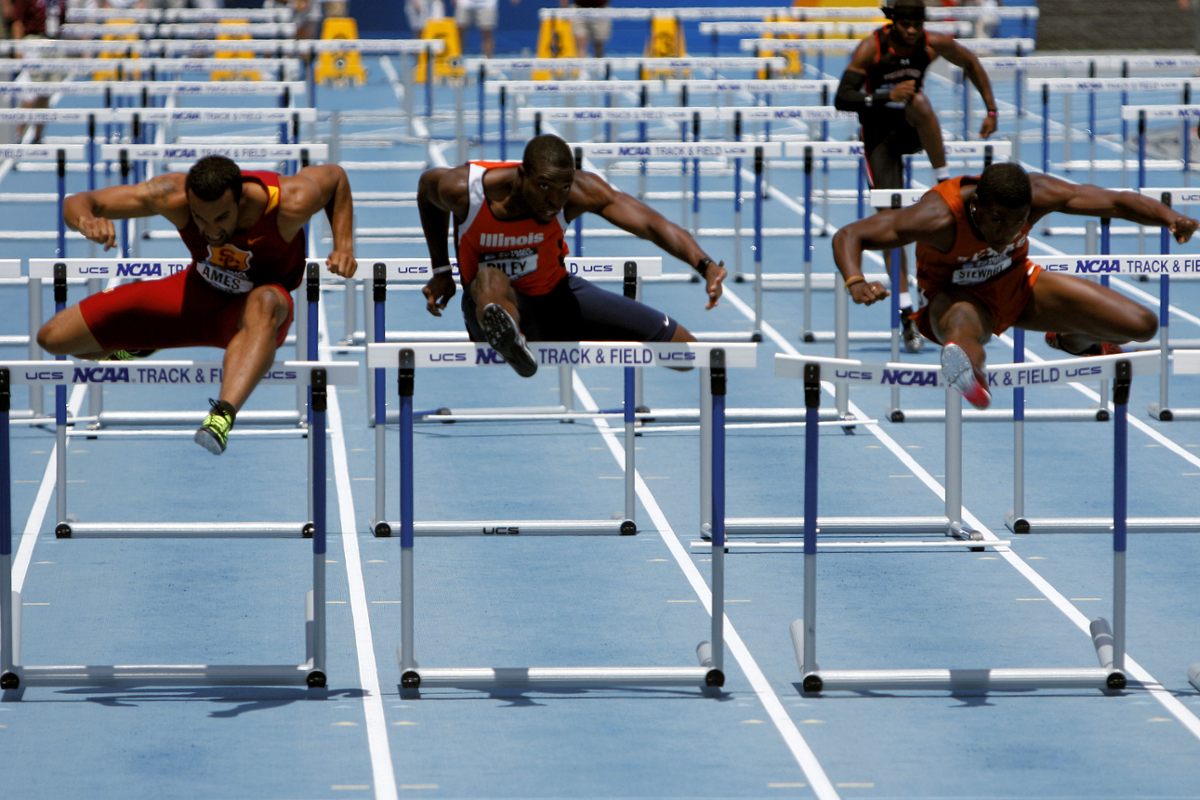 Men compete in the 2011 NCAA Track & Field Championships