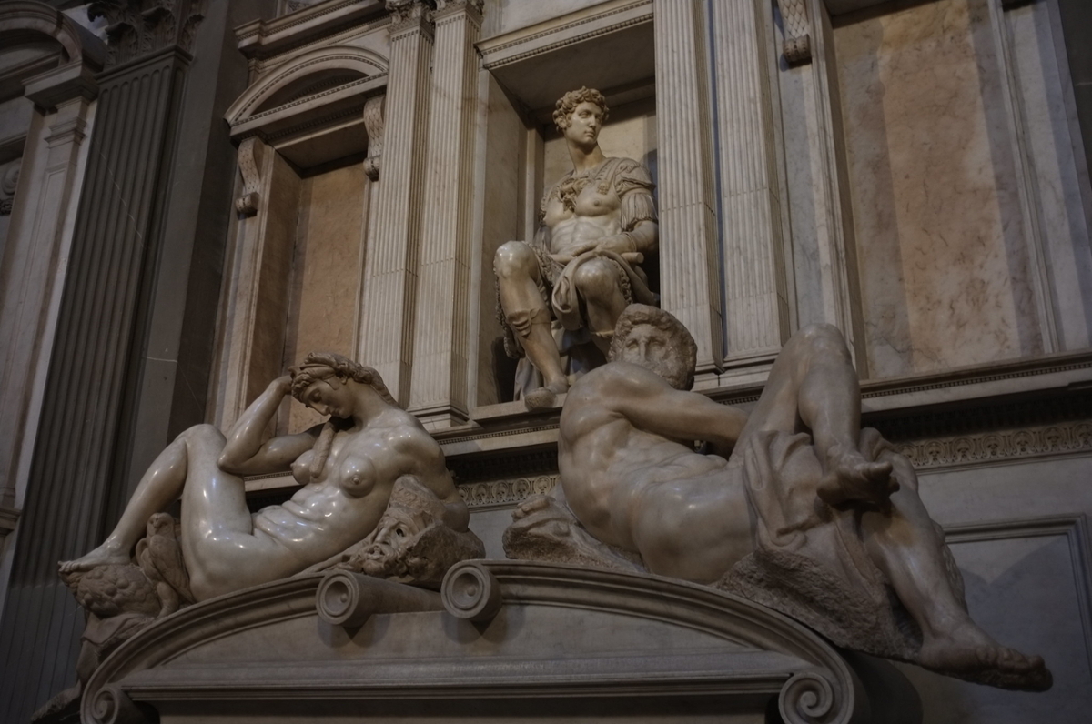 A grouping of statues found in the Medici Chapel