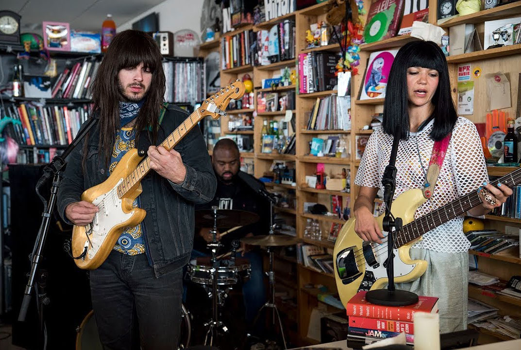 Khruangbin performing on NPR's Tiny Desk