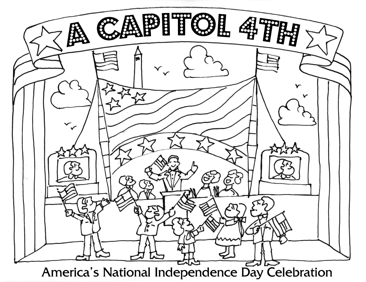 A Capitol Fourth Coloring Page