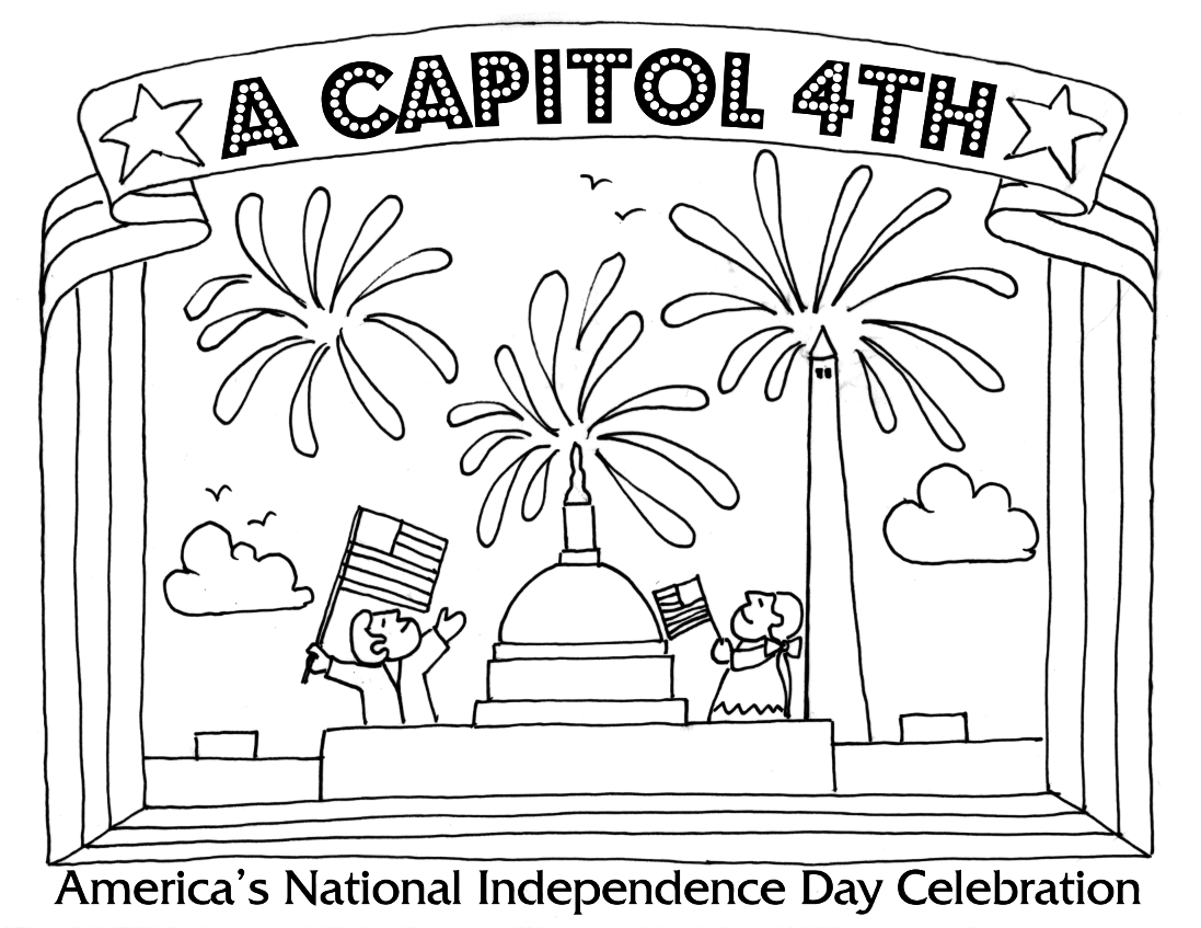 A Capitol Fourth Coloring Page