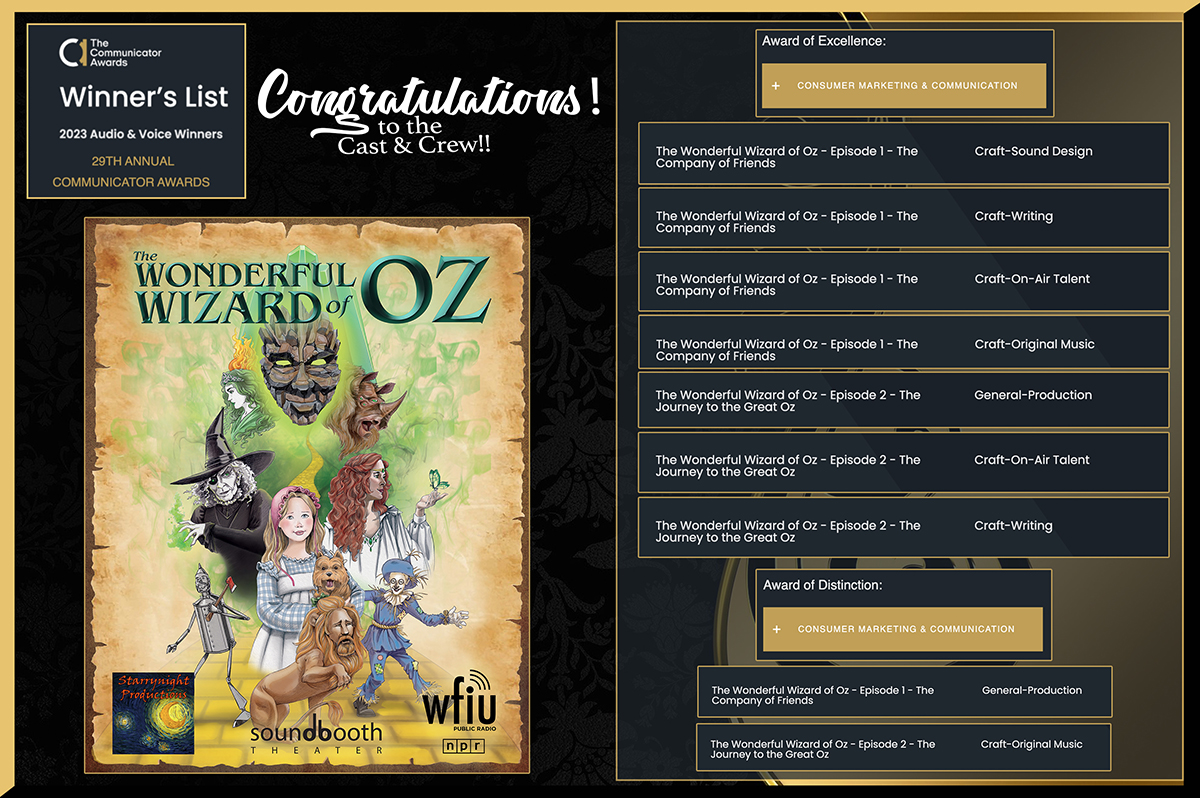 Communicator Awards - The Wonderful Wizard of Oz