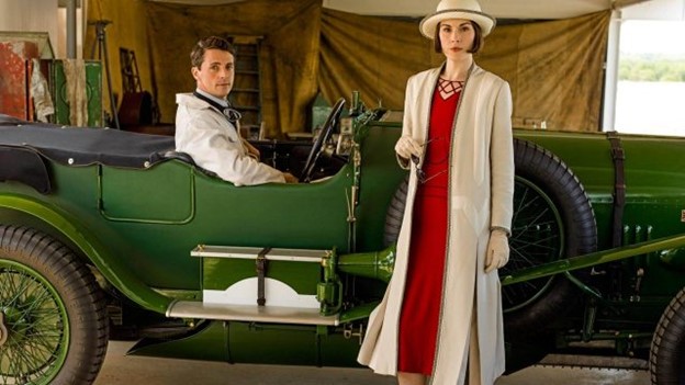Downton Abbey characters with car