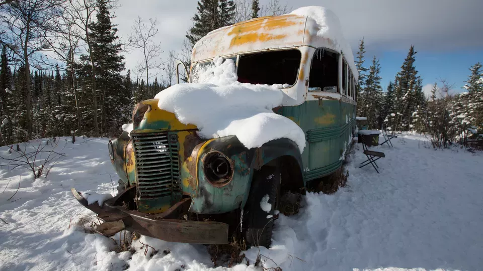 Abandoned bus from Into the Wild