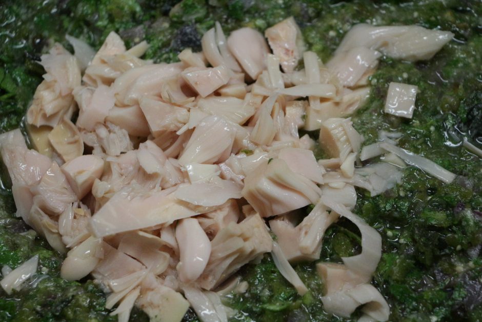 chopped jackfruit