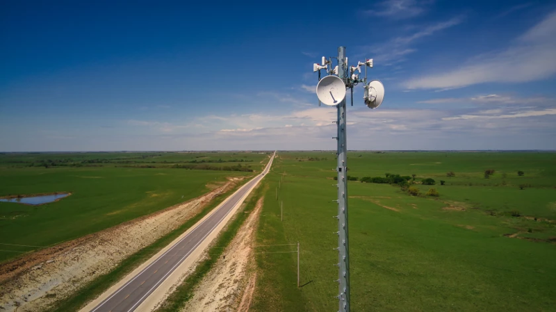 Part of the broadband infrastructure in Kansas.
