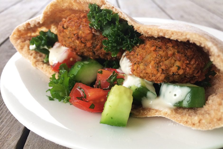 falafel and pita