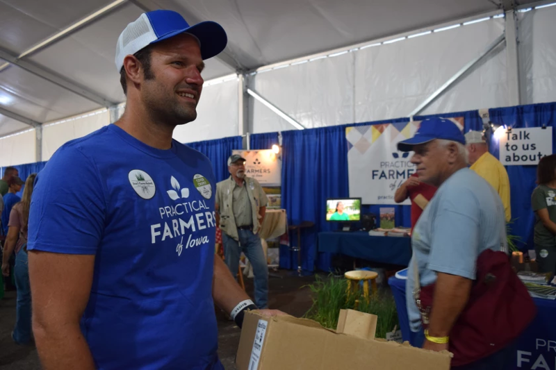 Adam Ledvina at the Farm Progress Show