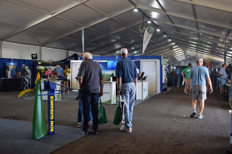 The Varied Industries Tent at the Farm Progress Show in Iowa