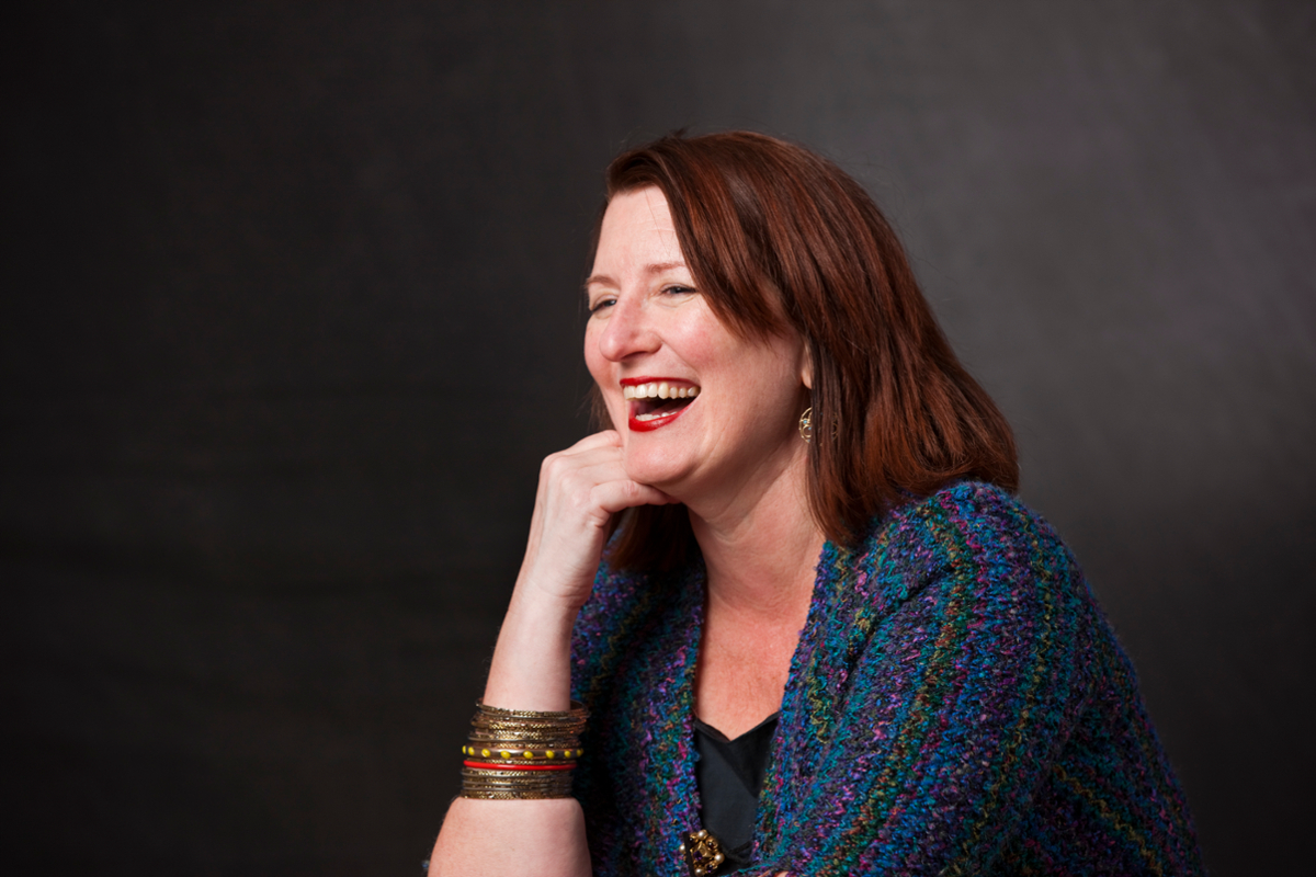 Portrait of Katherine Miller laughing