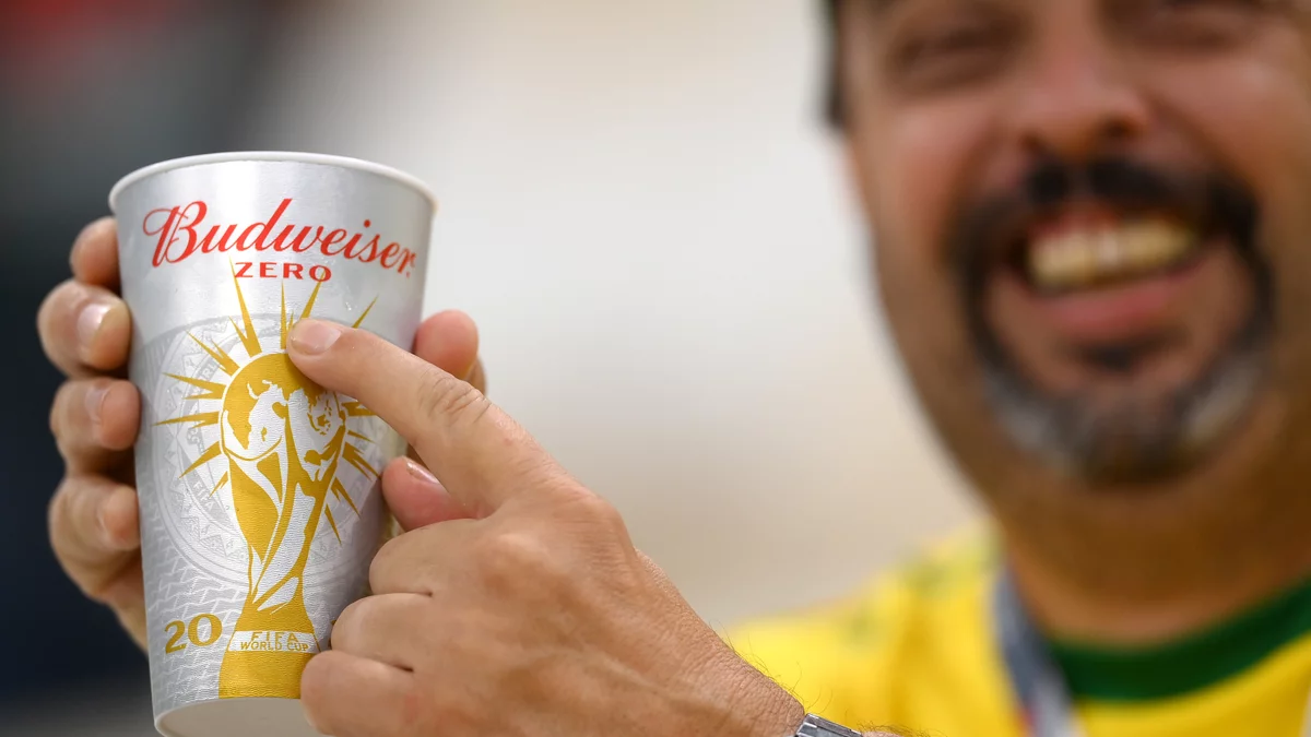 A man with Budweiser