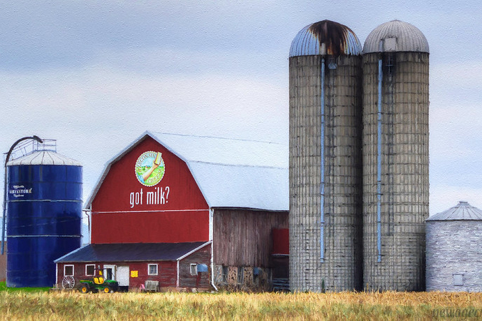 Barn and silo 