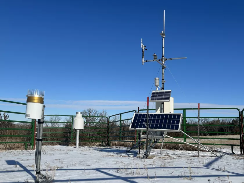 A Nebraska weather station 