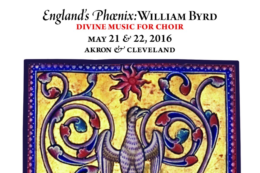 Detail from the concert program for Quire Cleveland's concert of music by William Byrd.