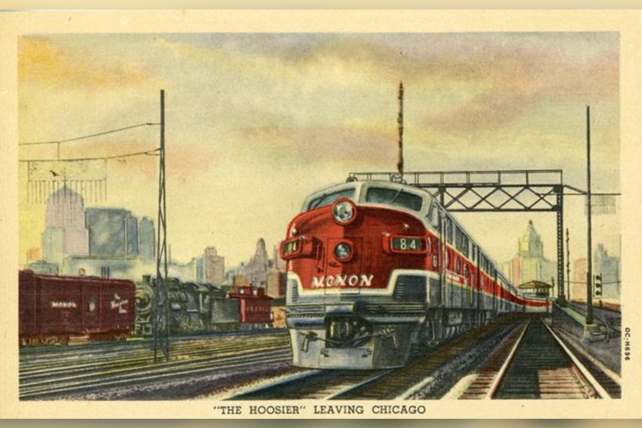 Howard Fogg Monon Chicago postcard