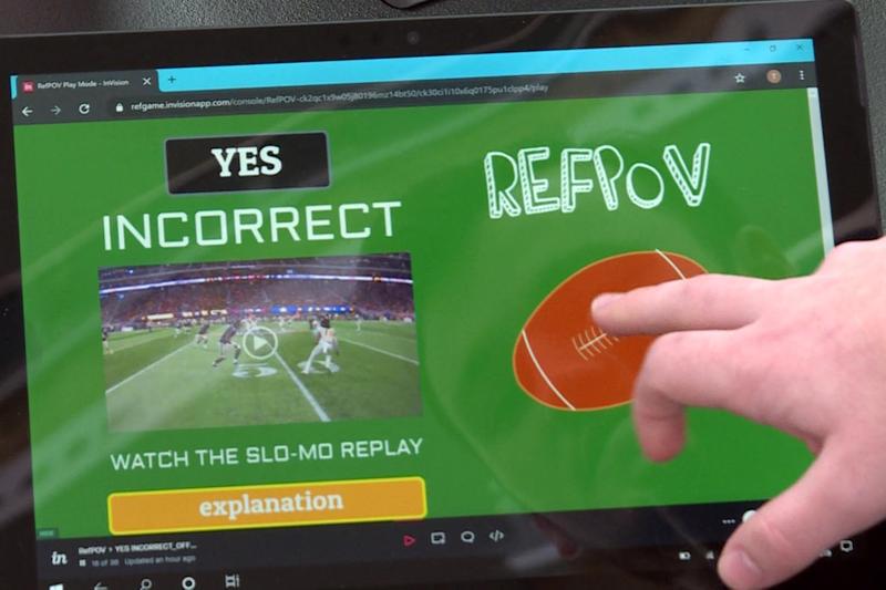 One IUPUI student group pitched a new training tool, that uses footage taken from an official's/referee's point of view.
