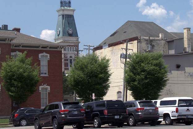 Parking Lot near county jail