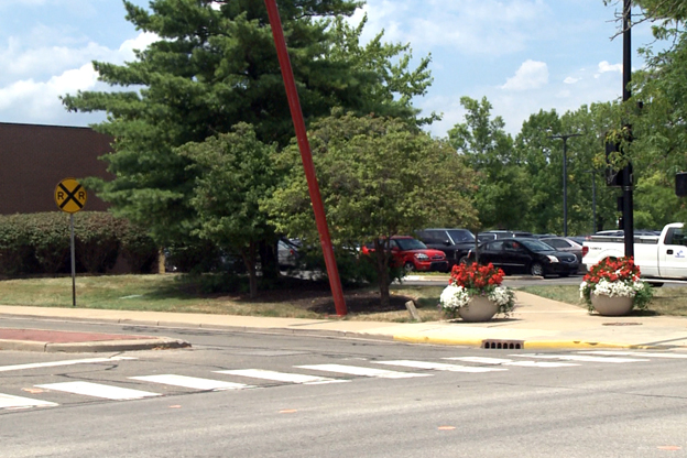 Parking lot used as Columbus Farmers Market