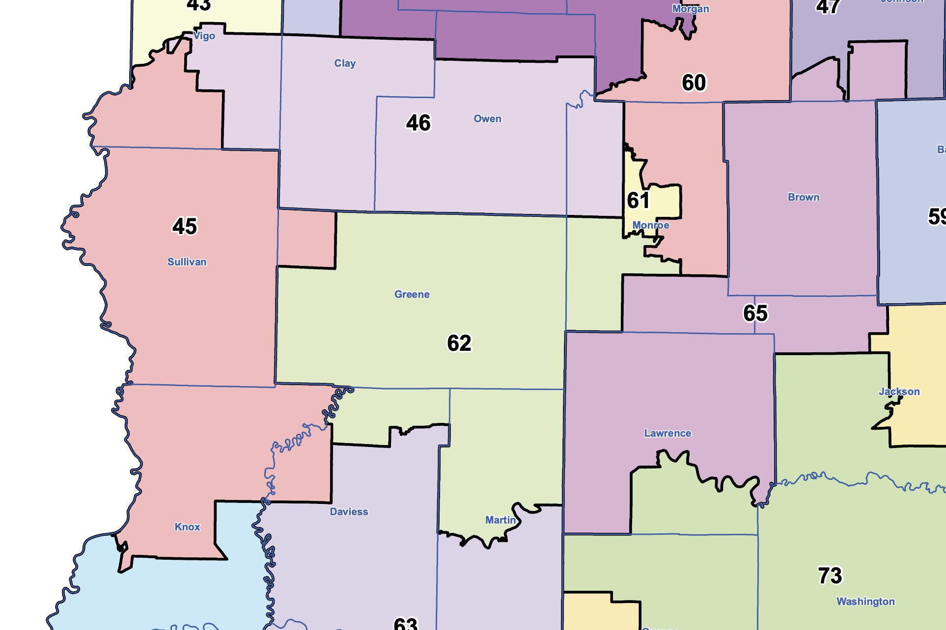 2010 Indiana maps