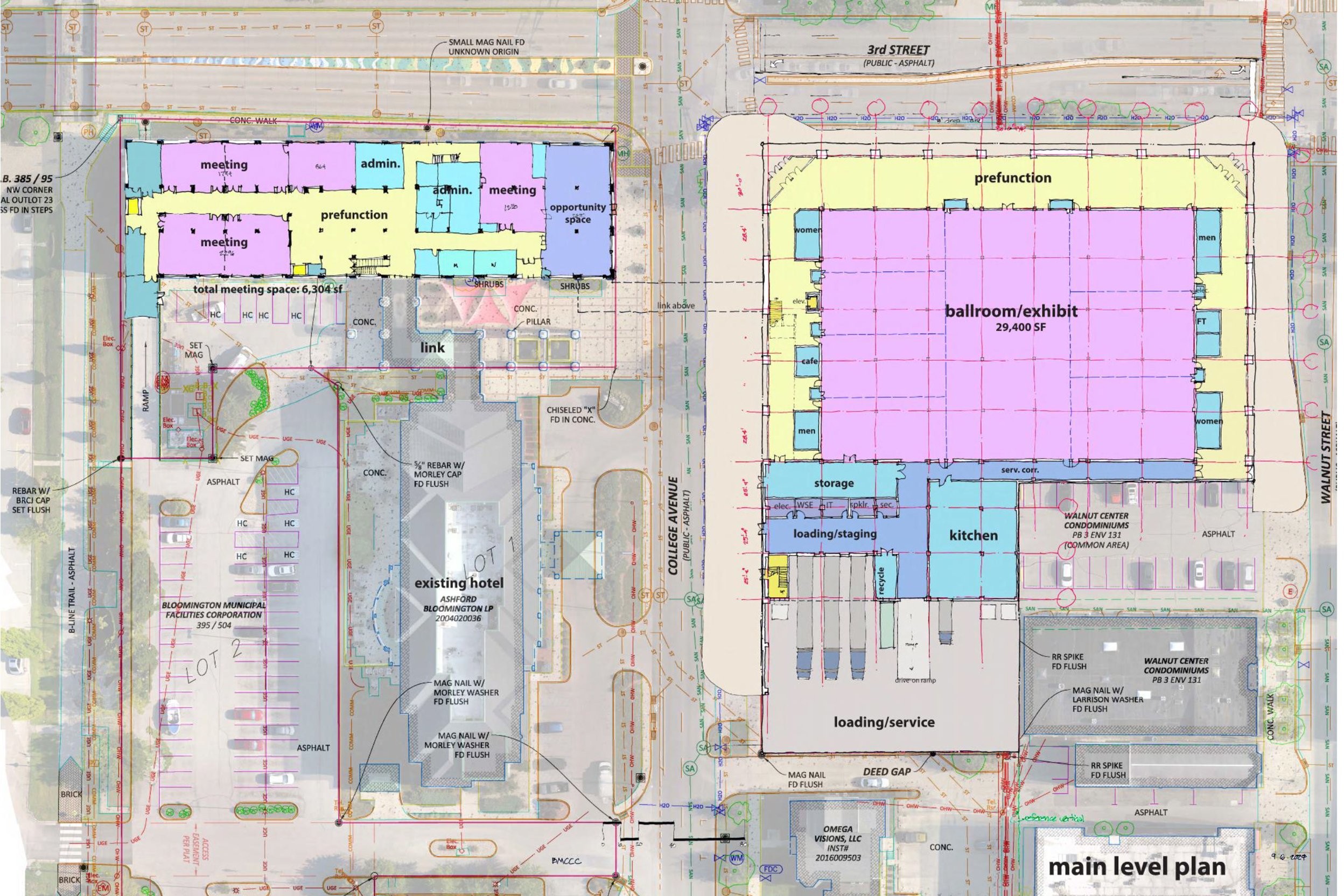 Convention center expansion updated site plan