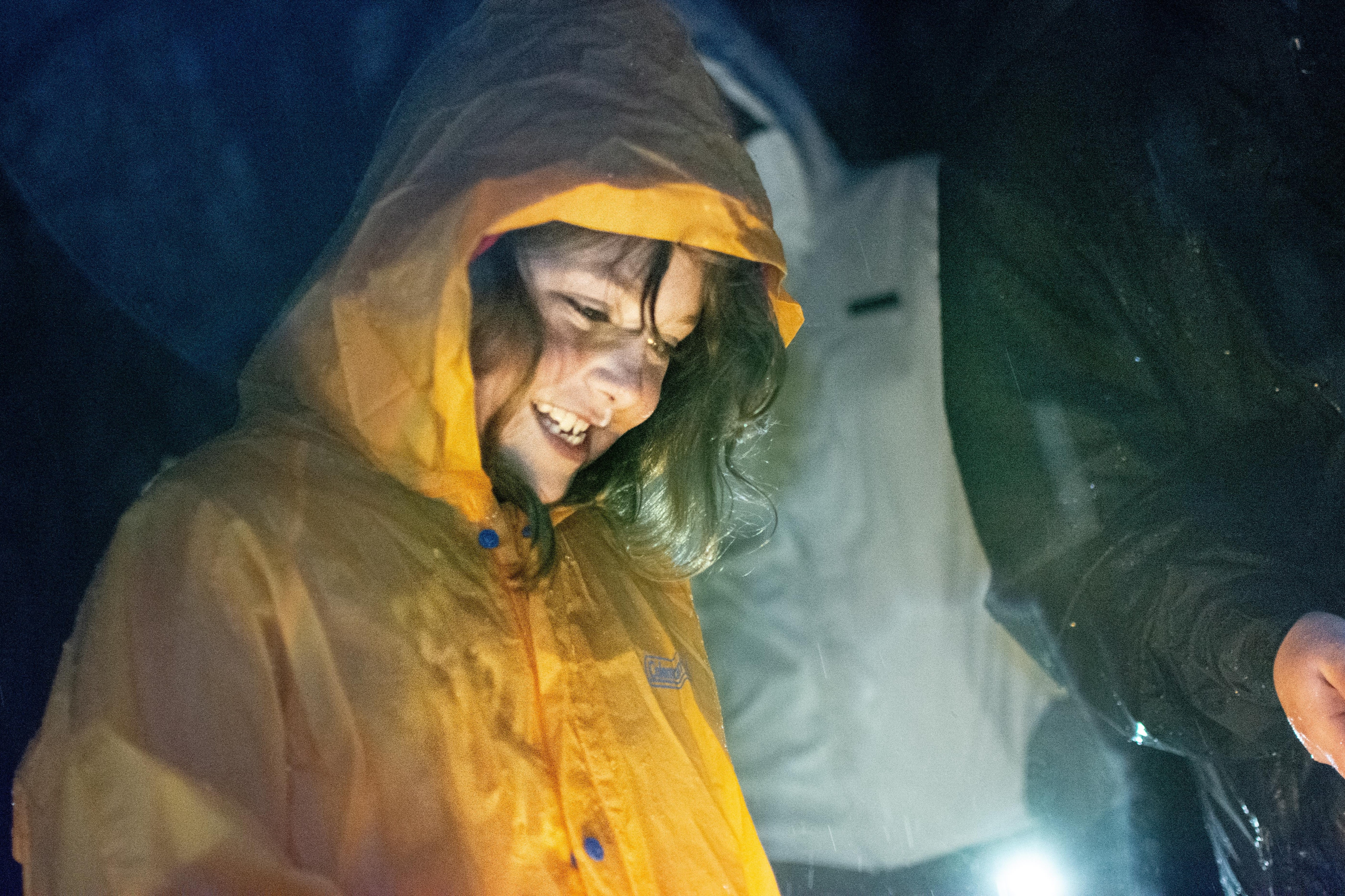 Lilly Vollman, 8, completes her first salamander measurement on Tuesday, March 3.