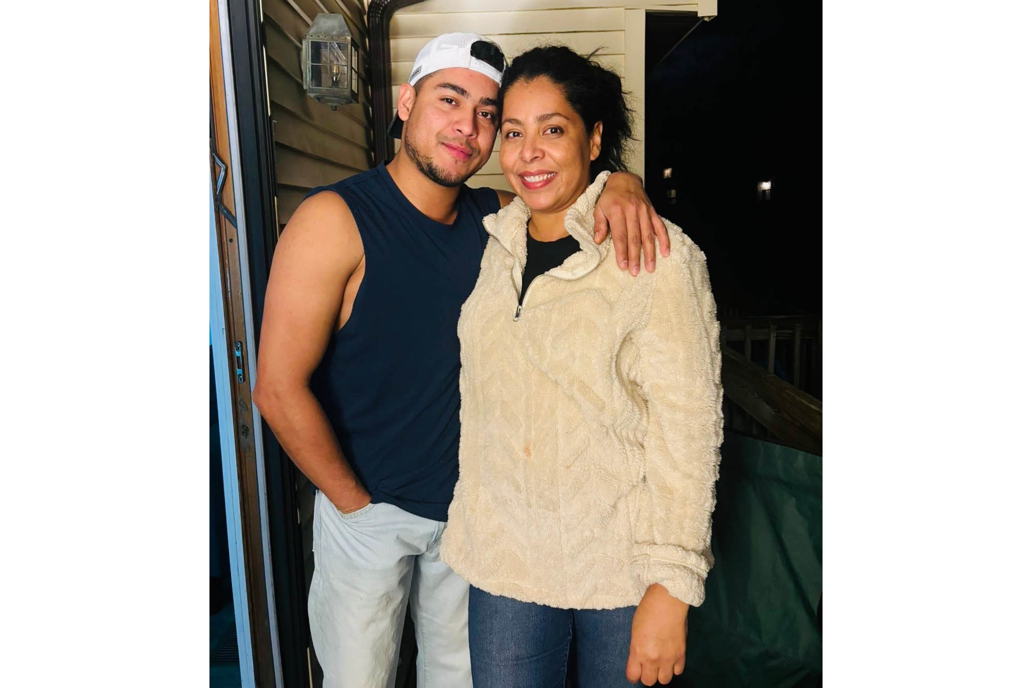 aharon with mom
