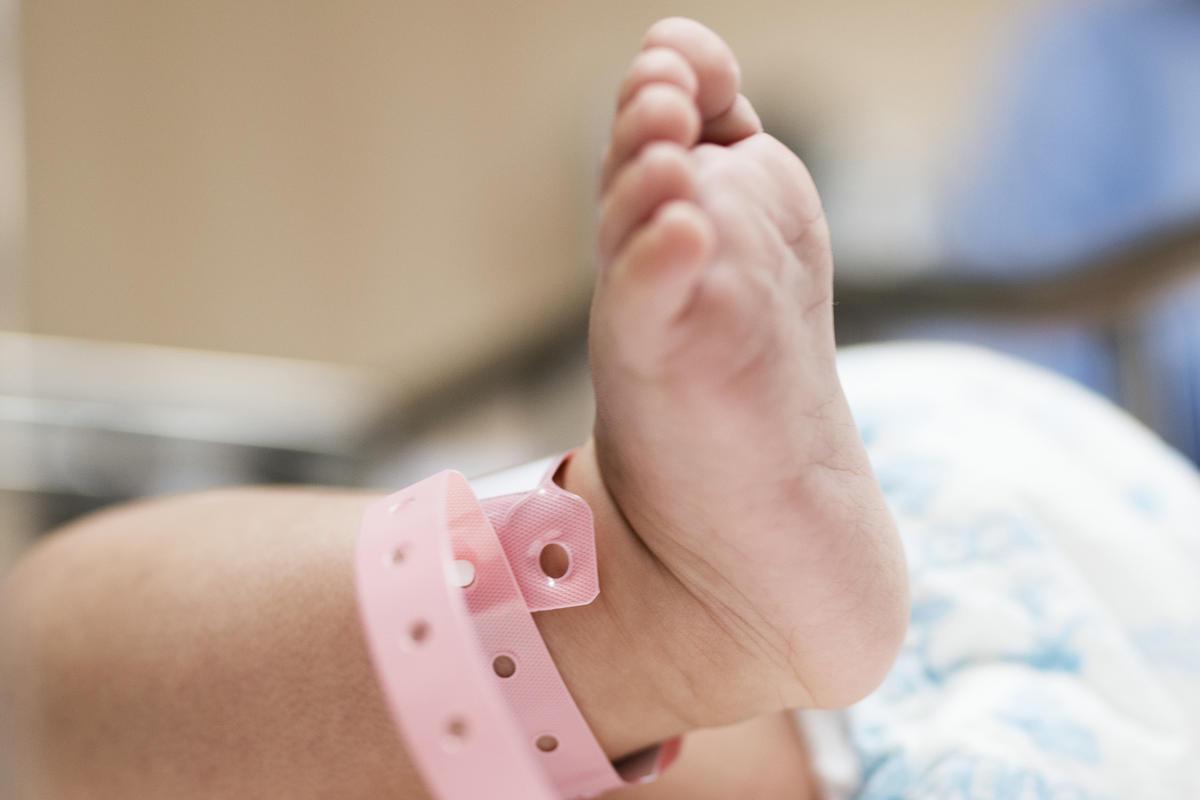 A stock image of a baby's foot.