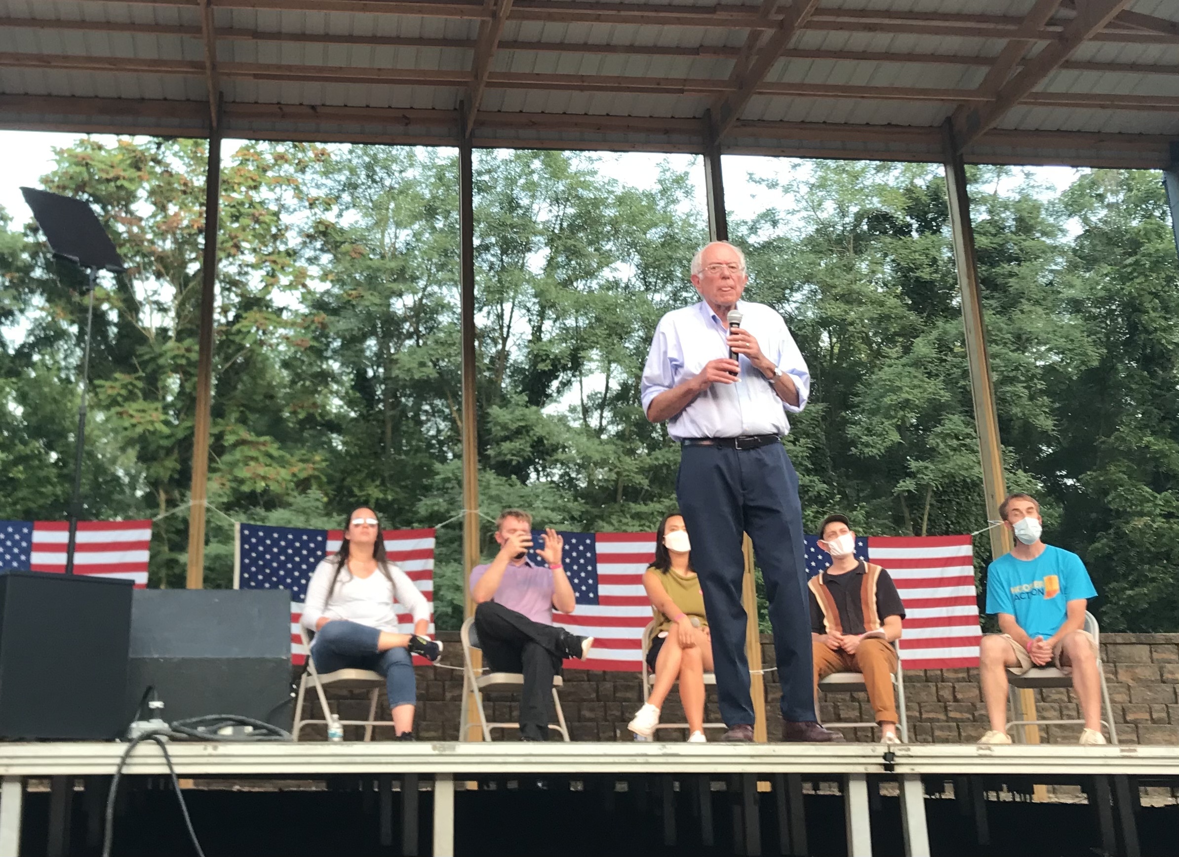 US Senator Bernie Sanders Visits West Lafayette To Promote .5 Trillion Budget Resolution