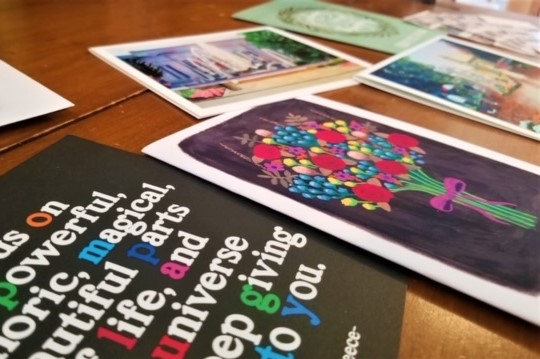 An assortment of cards Bloomington resident Brynn Canary has been sending out amid the coronavirus pandemic.