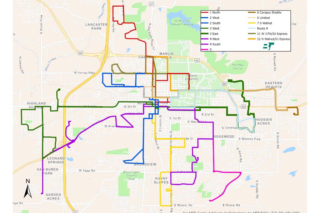 Bloomington Transit condenses, updates bus routes | news - Indiana ...