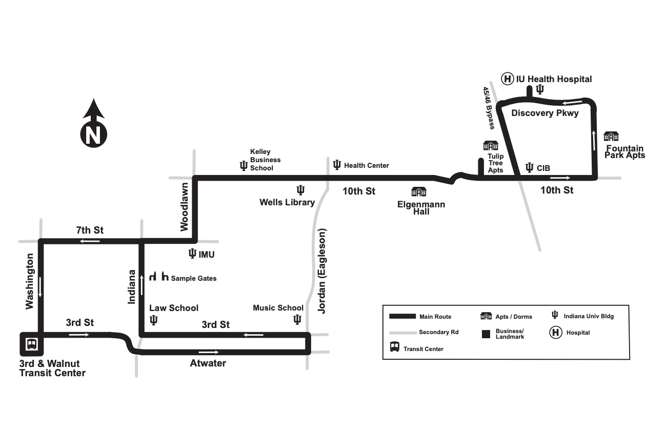 Bloomington Transit Route 10 East 