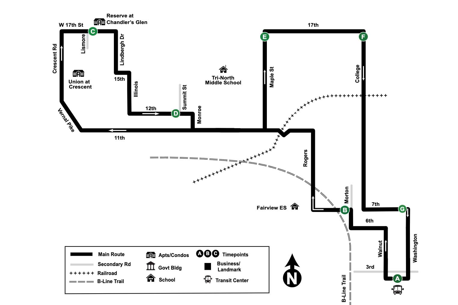 Bloomington Transit Route 2 West