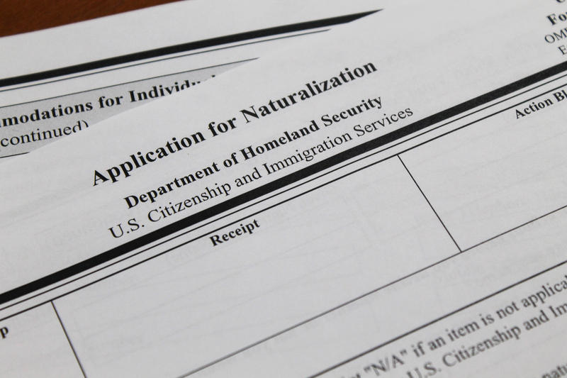 A citizenship application.
