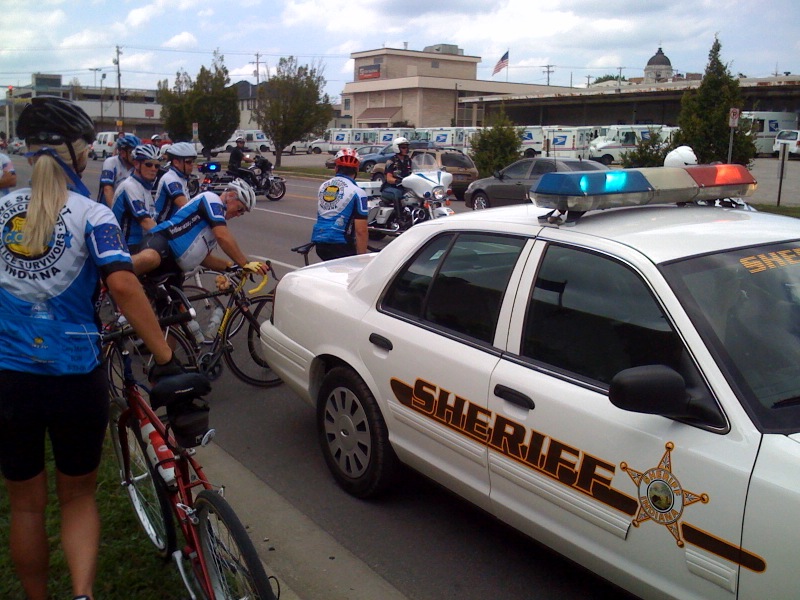 Cops cycling