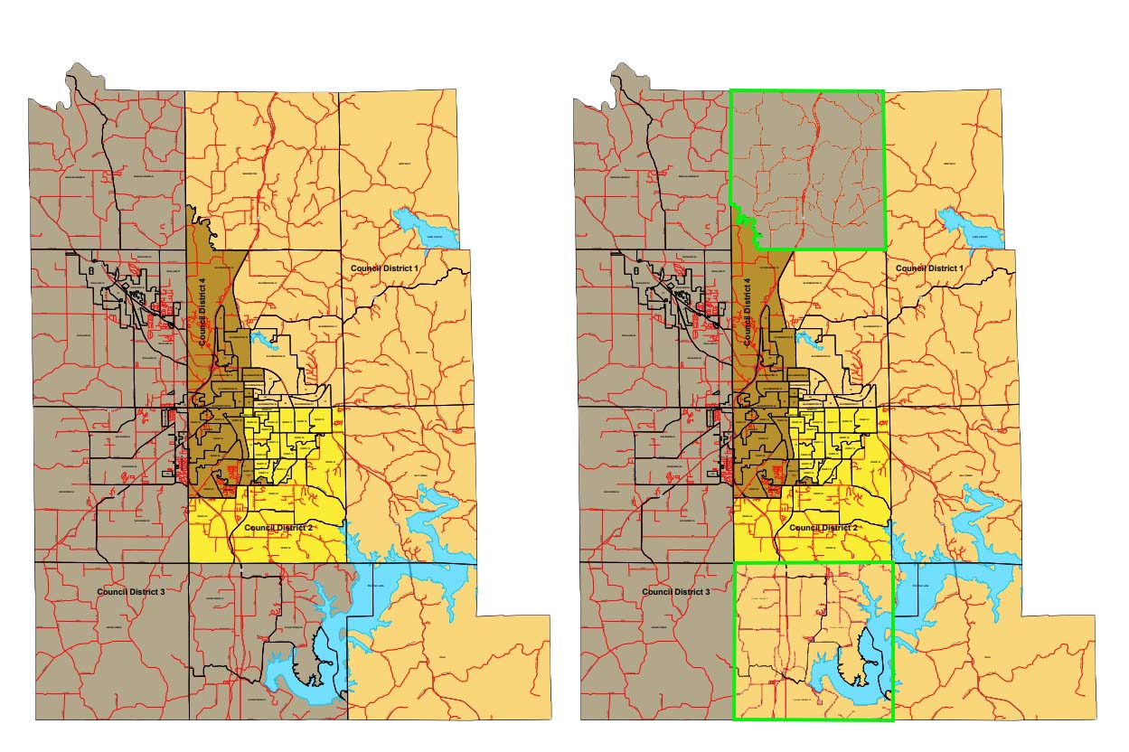 Monroe County Council districts adjusted in accordance with Census data