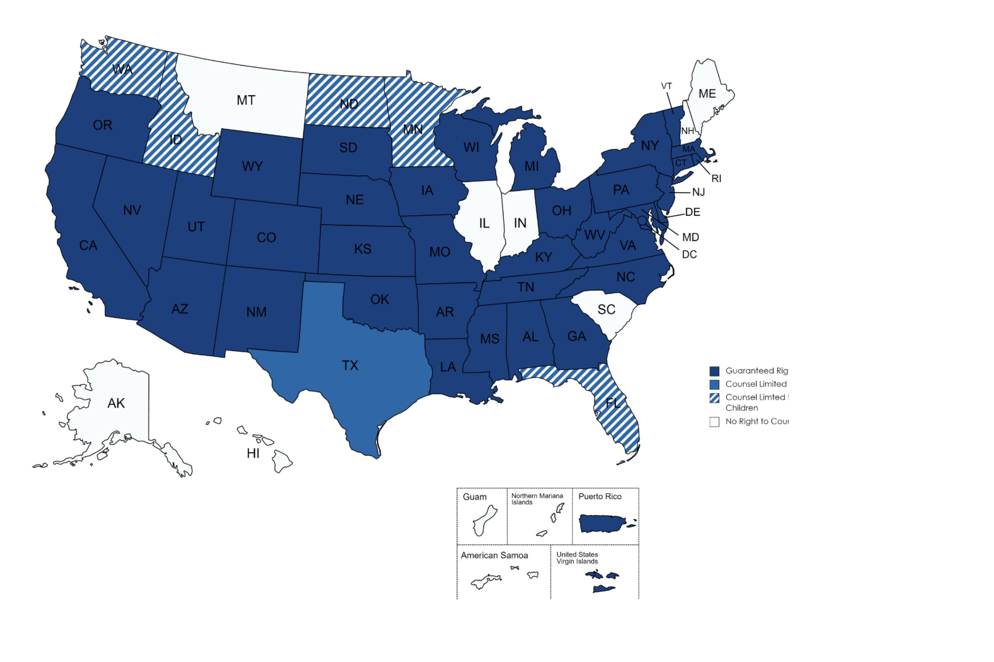 Counsel for Kids: Right to Counsel Map