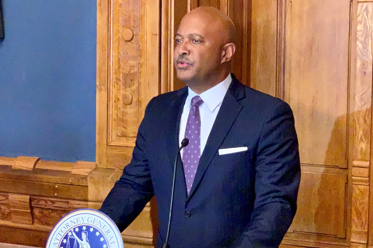 Curtis Hill speaks about deceased former Indiana physician Ulrich Klopfer, Sept. 19 2019.