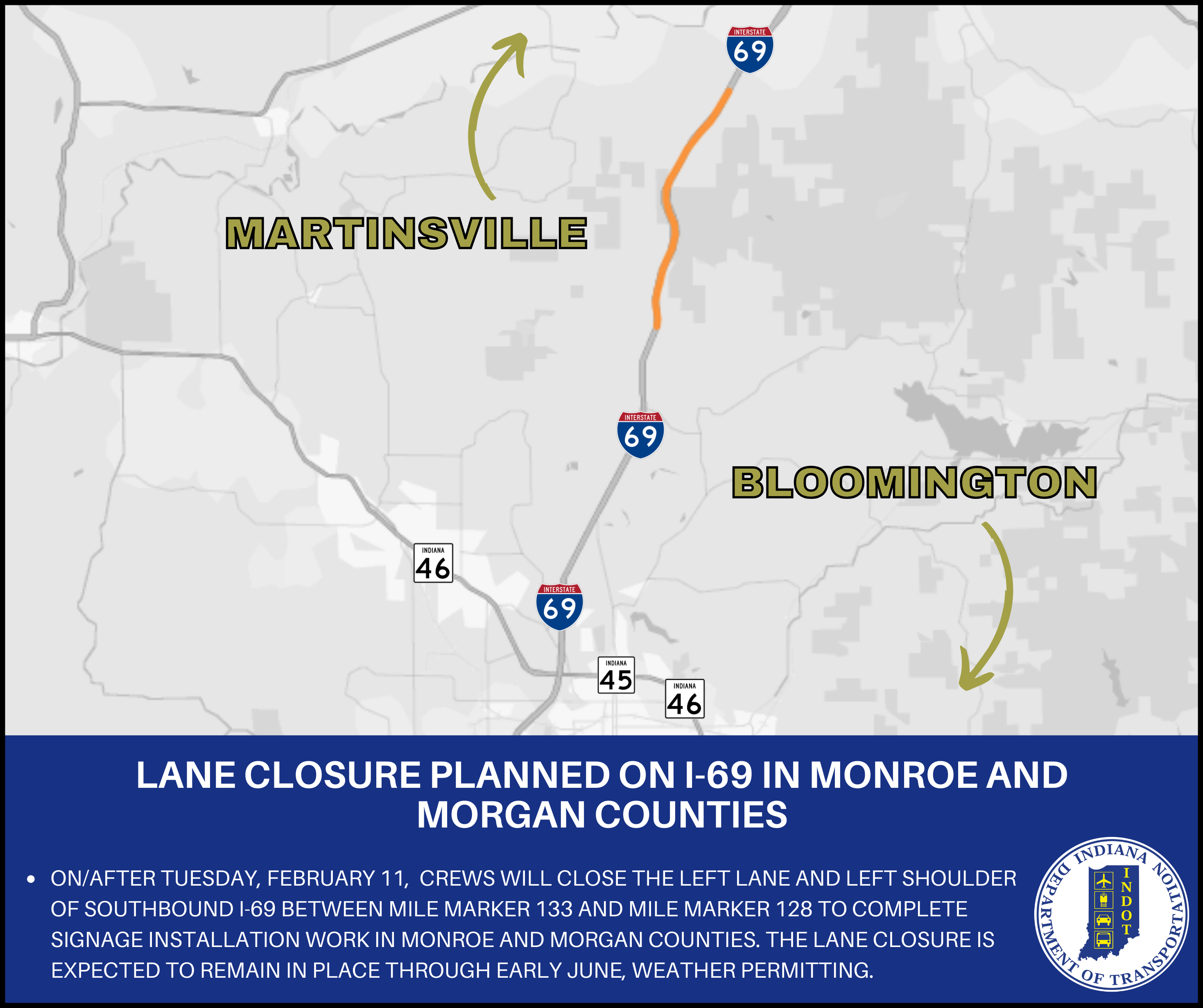 INDOT lane closure 2