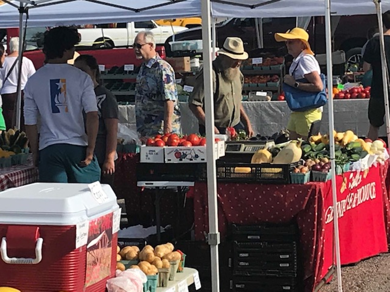 Vendors at the Bloomingfoods Market